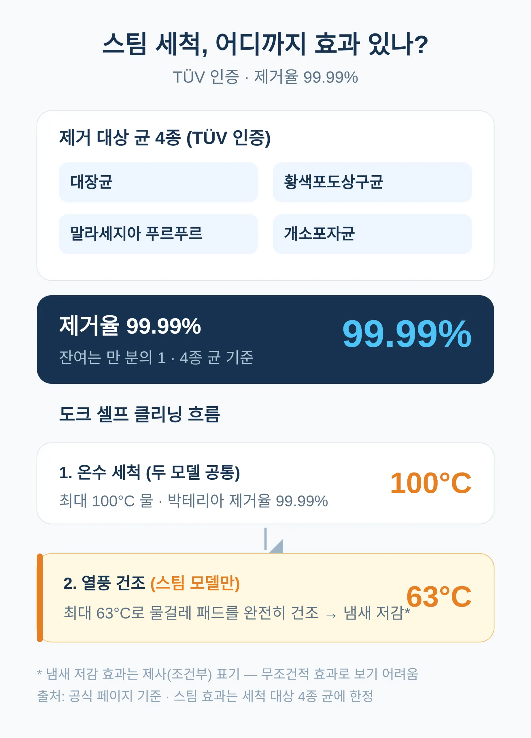 스팀 세척, 실제로 효과 있나